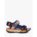 Navy-Orange - Back - Geox Boys Borealis Sandals