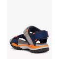 Navy-Orange - Close up - Geox Boys Borealis Sandals