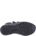 Black - Side - Hush Puppies Boys Jezza Leather School Shoes