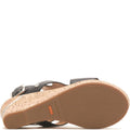 Black-Brown - Lifestyle - Hush Puppies Womens-Ladies Maya Leather Sandals