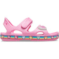 Pink - Back - Crocs Girls Fun Lab Rainbow Sandals