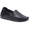 Black - Front - Fleet & Foster Womens-Ladies Shirley Leather Loafers