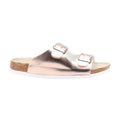 Rose Gold-Brown - Front - Divaz Womens-Ladies Nimes Sliders