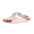 Rose Gold-Brown - Side - Divaz Womens-Ladies Nimes Sliders