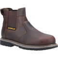 Brown - Front - Caterpillar Mens Powerplant Dealer Leather Safety Boots