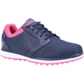 Navy-Pink - Front - Skechers Womens-Ladies Elite 3 Grand Leather Trainers