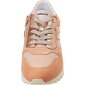 Peach - Close up - Geox Womens-Ladies Tabelya Leather Trainers