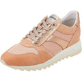Peach - Front - Geox Womens-Ladies Tabelya Leather Trainers