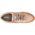 Peach - Lifestyle - Geox Womens-Ladies Tabelya Leather Trainers