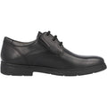 Black - Back - Geox Boys Federico Leather School Shoes