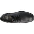 Black - Pack Shot - Geox Boys Federico Leather School Shoes