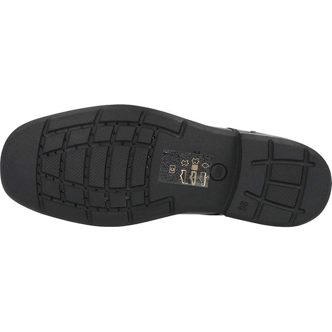 Black - Close up - Geox Boys Federico Leather School Shoes