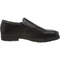 Black - Back - Geox Boys Federico Leather School Shoes
