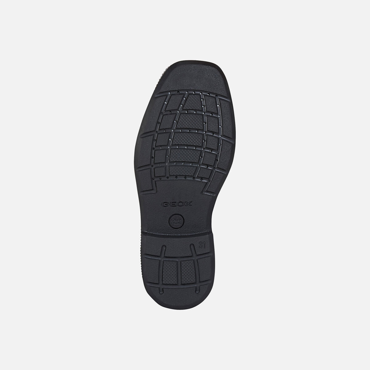 Black - Close up - Geox Boys Federico Leather School Shoes
