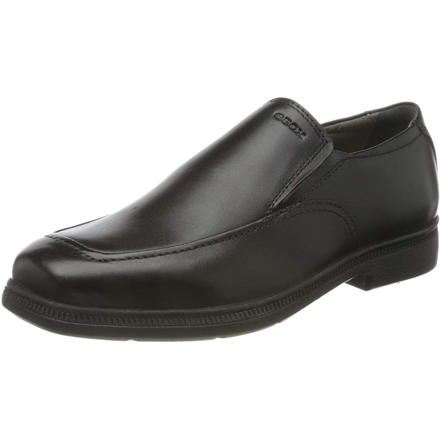 Black - Front - Geox Boys Federico Leather School Shoes