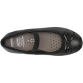 Black - Lifestyle - Geox Girls Plie Leather School Shoes