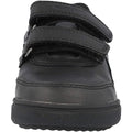 Black - Close up - Geox Boys Poseido Leather School Shoes