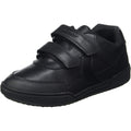 Black - Front - Geox Boys Poseido Leather School Shoes
