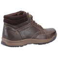 Brown - Side - Hush Puppies Mens Grover Leather Boots