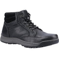 Black - Front - Hush Puppies Mens Grover Leather Boots