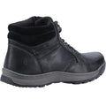 Black - Side - Hush Puppies Mens Grover Leather Boots