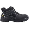 Black - Back - Skechers Mens Trophus Letic Nubuck Safety Boots