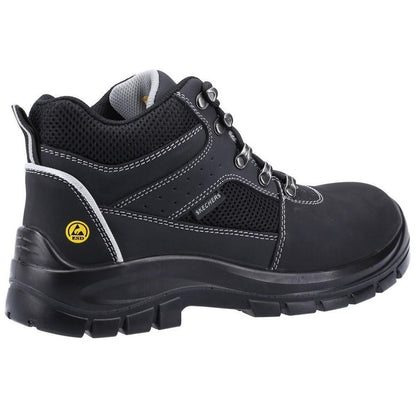 Black - Side - Skechers Mens Trophus Letic Nubuck Safety Boots