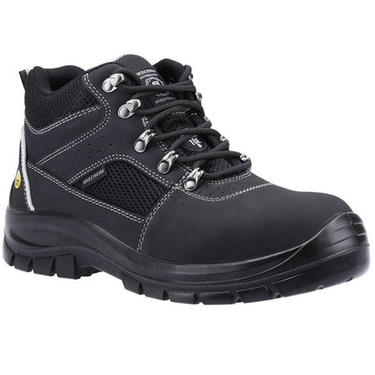 Black - Front - Skechers Mens Trophus Letic Nubuck Safety Boots