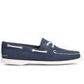 Navy - Back - Sperry Womens-Ladies Authentic Original Leather Boat Shoes