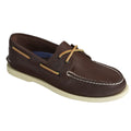 Brown - Front - Sperry Womens-Ladies Authentic Original Leather Boat Shoes