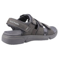 Grey - Side - Hush Puppies Mens Raul Sandals