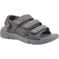 Grey - Front - Hush Puppies Mens Raul Sandals