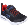 Black-Royal Blue - Front - Skechers Boys Microspec Max Trainers