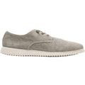 Grey - Front - Hush Puppies Mens Everyday Lace Leather Shoes