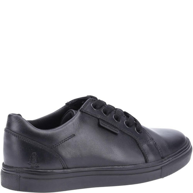 Black - Lifestyle - Hush Puppies Boys Sam Leather School Shoes