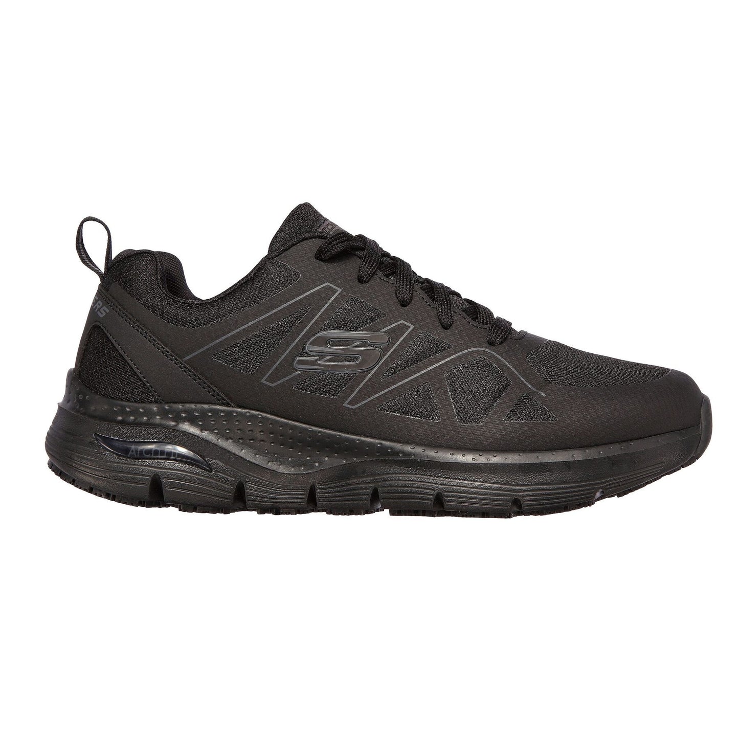 Black - Back - Skechers Mens SR Axtell Safety Shoes