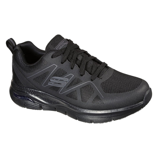 Black - Front - Skechers Mens SR Axtell Safety Shoes