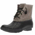 Black-Grey - Lifestyle - Sperry Womens-Ladies Saltwater Core Leather Ankle Boots