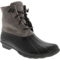 Black-Grey - Front - Sperry Womens-Ladies Saltwater Core Leather Ankle Boots