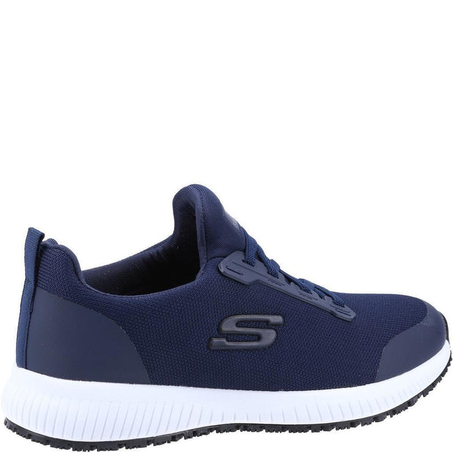 Navy - Side - Skechers Womens-Ladies Squad SR Occupational Trainers
