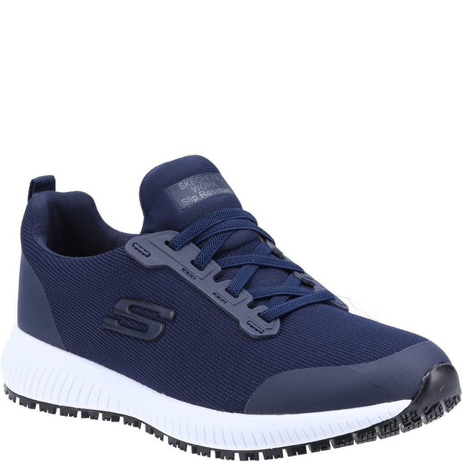 Navy - Front - Skechers Womens-Ladies Squad SR Occupational Trainers