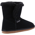Black - Lifestyle - Hush Puppies Womens-Ladies Ashleigh Suede Slipper Boots