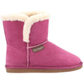 Rose - Back - Hush Puppies Womens-Ladies Ashleigh Suede Slipper Boots