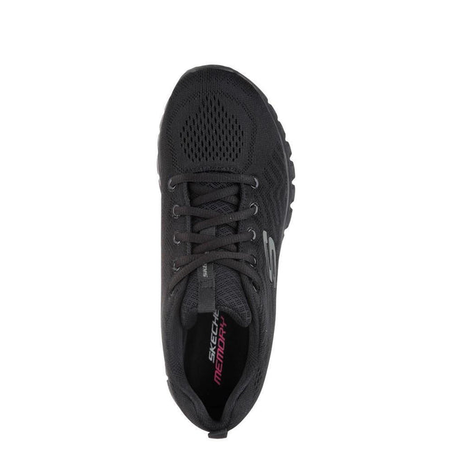 Black - Lifestyle - Skechers Womens-Ladies Graceful Get Connected Trainers