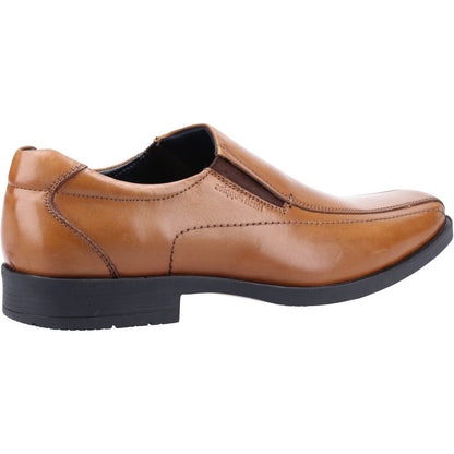 Tan - Side - Hush Puppies Mens Brody Leather Shoes