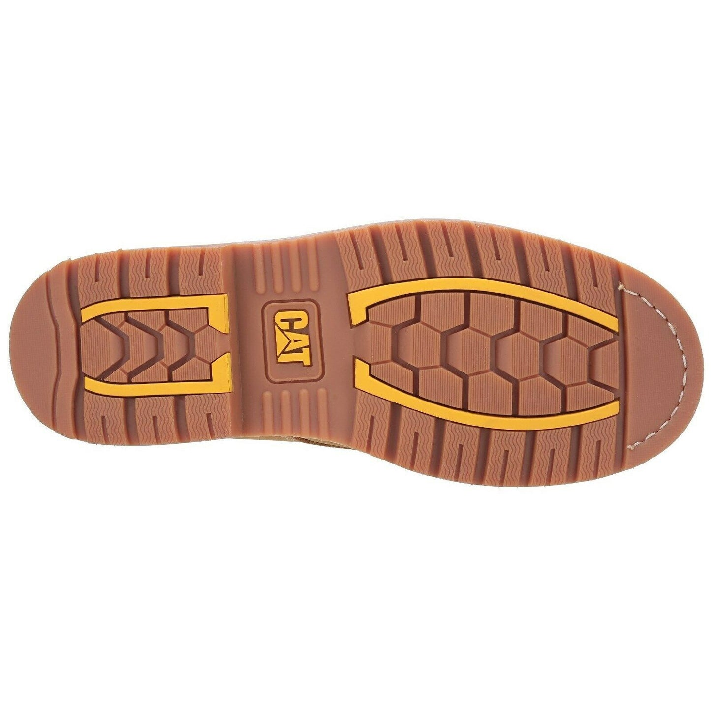 Honey - Side - Caterpillar Mens Powerplant S3 Leather Safety Boots