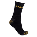 Black - Front - Caterpillar Mens Premium Work Socks (Pack of 3)