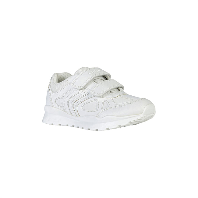 White - Front - Geox Boys Pavel School Shoes