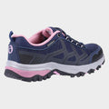Navy-Pink - Side - Cotswold Womens-Ladies Wychwood Low WP Walking Shoes