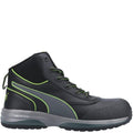 Green-Black - Back - Puma Mens Leather Safety Boots